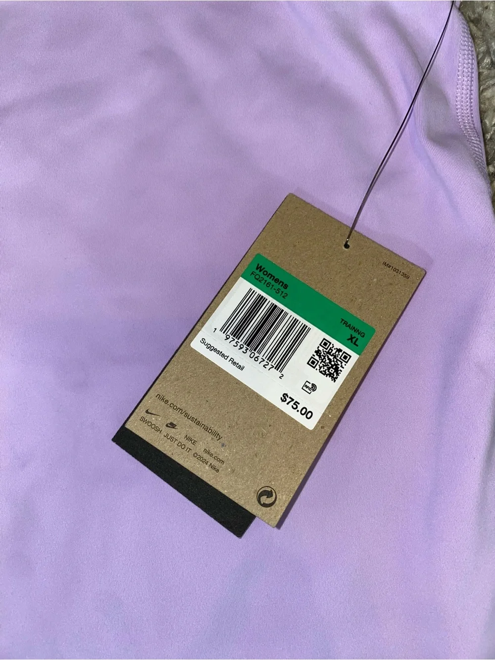 Nike Lilac Women's Training Bodysuit